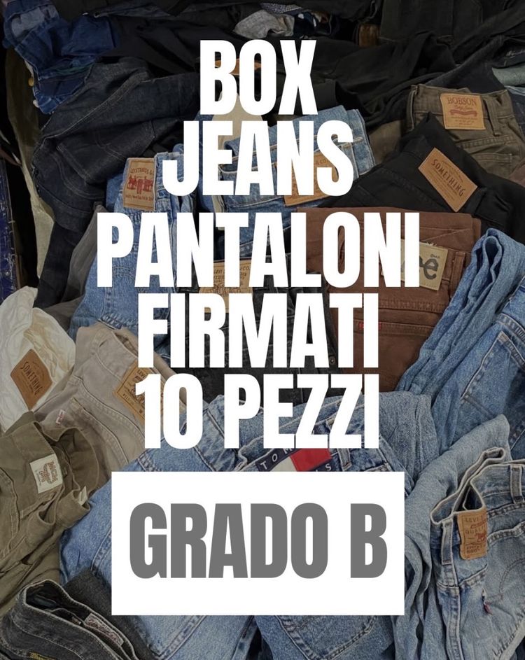 BOX 10 JEANS FIRMATI GRADO B